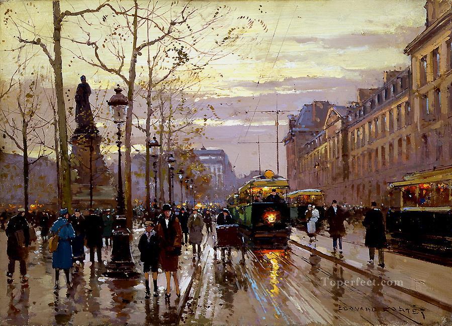 EC place de la republique Parisian Oil Paintings